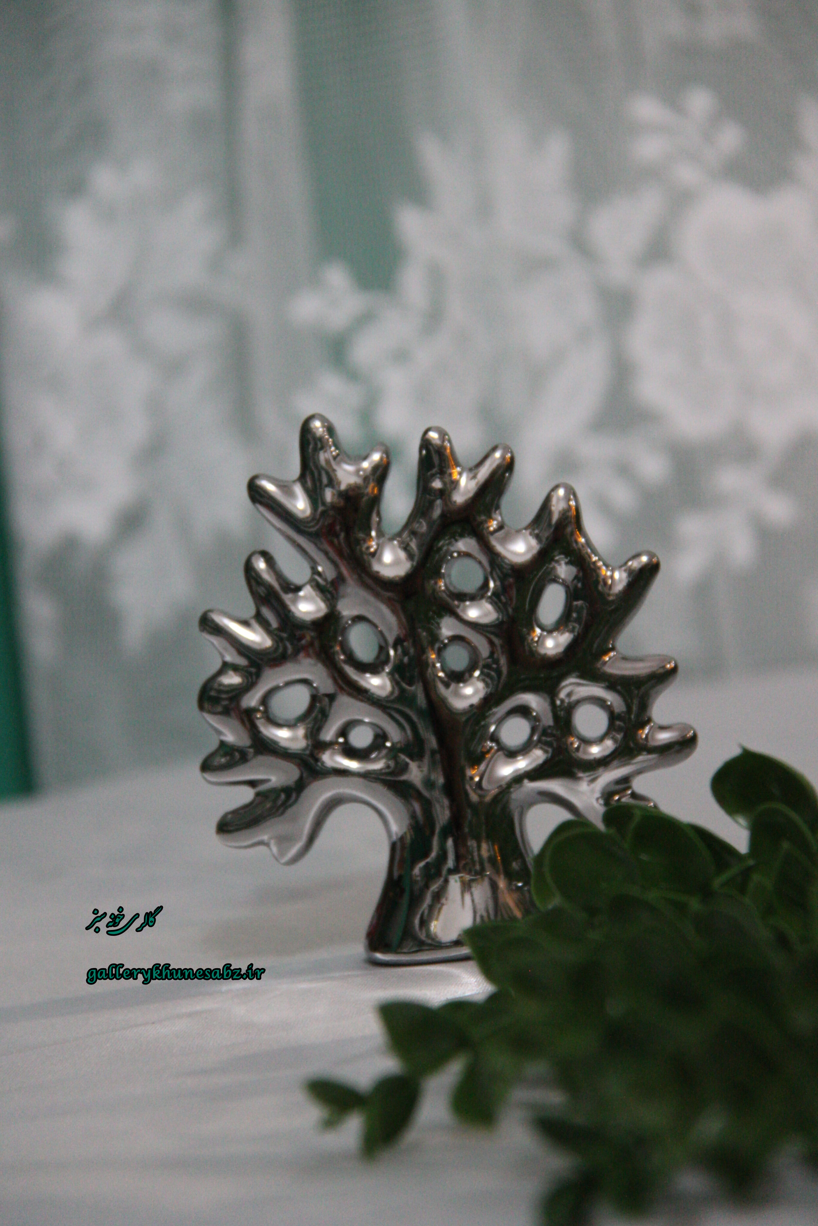 جا آویز جواهرات و اکسسوری درخت آرزو رنگ نقره ای