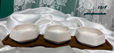 اردو خوری سه خونه شش ضلعی چوب و سرامیک