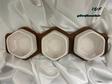 اردو خوری سه خونه شش ضلعی چوب و سرامیک
