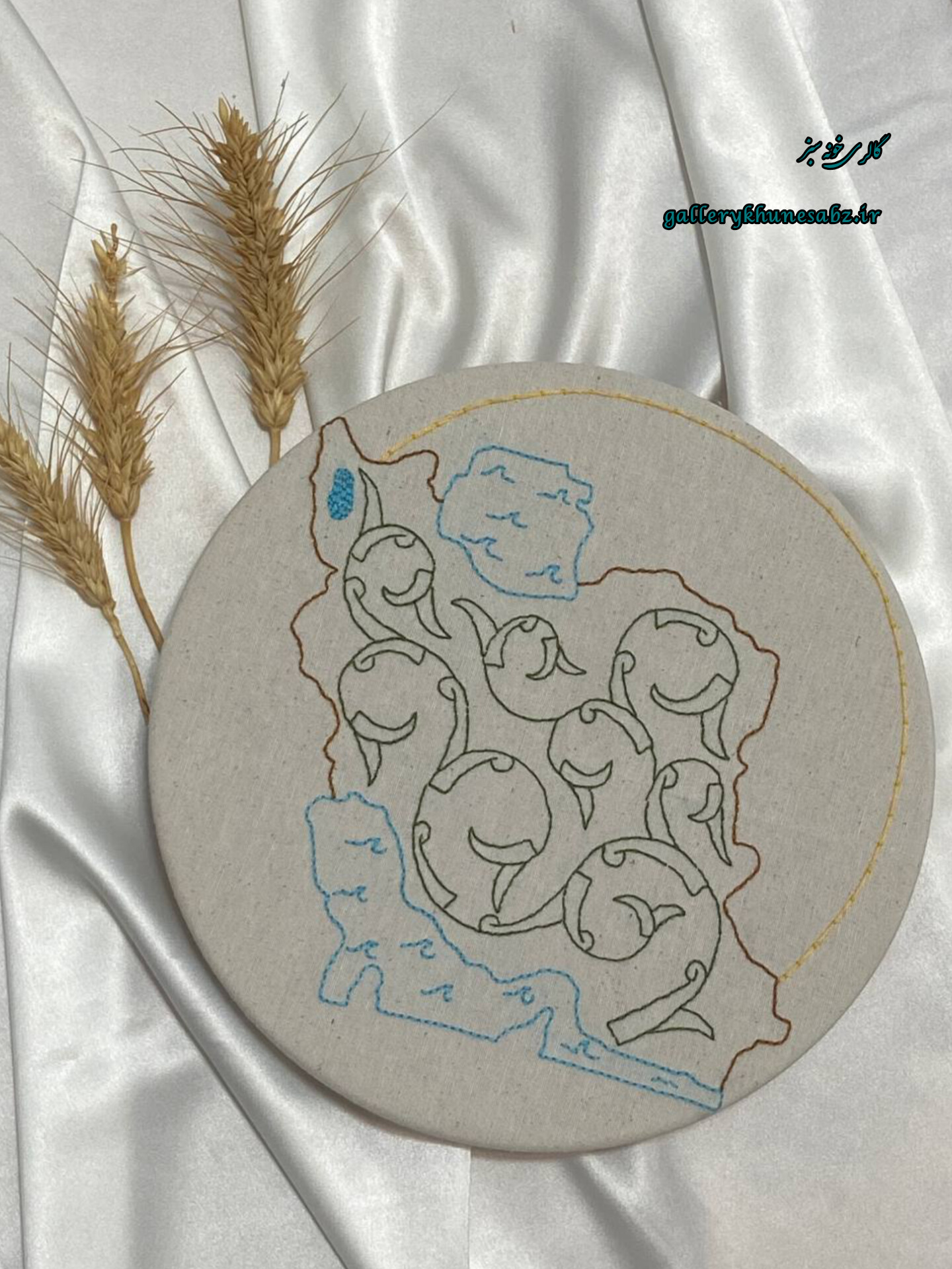 دیوار کوب نقشه ایران صنایع دستی