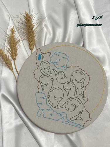 دیوار کوب نقشه ایران صنایع دستی